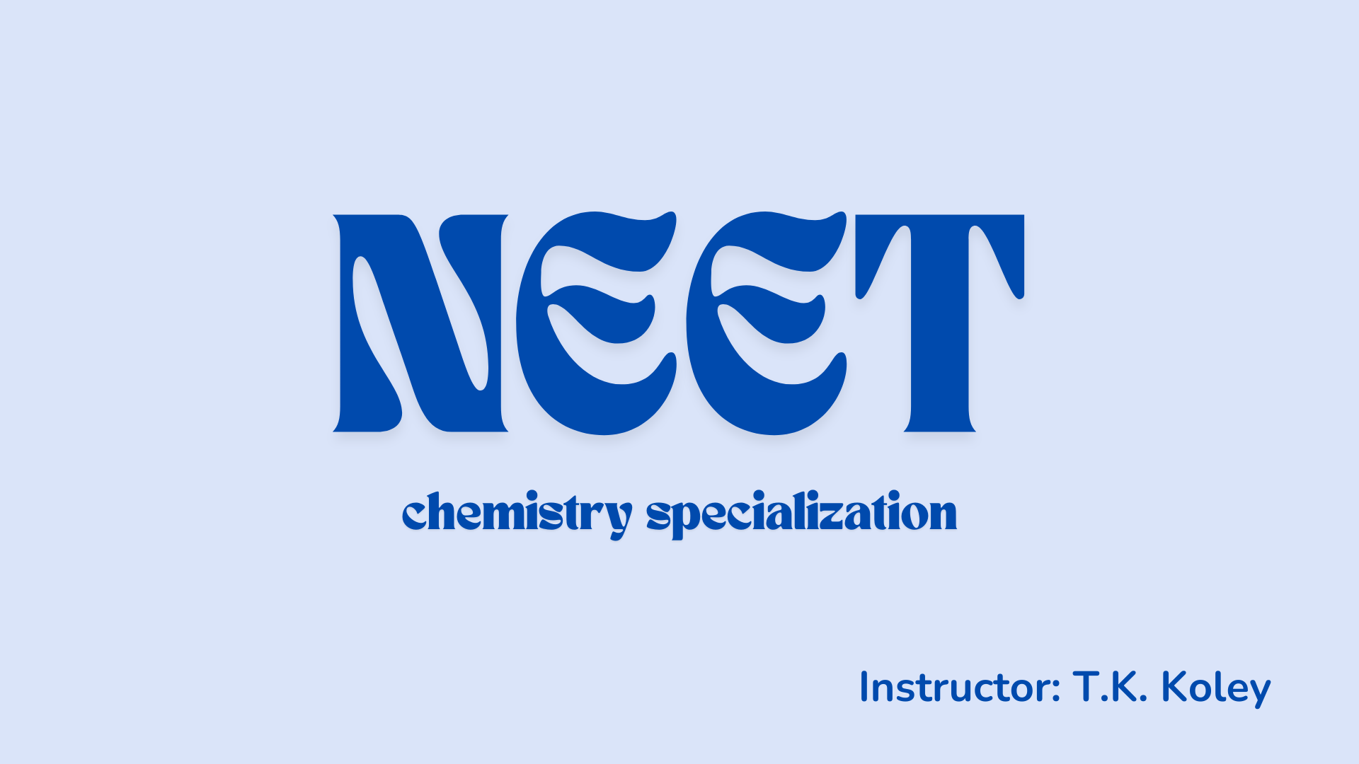 NEET Chemistry